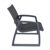 Pacific Club Arm Chair Dark Gray Frame with Black Sling ISP232-DGR-BLA #2