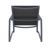 Pacific Club Arm Chair Dark Gray Frame with Black Sling ISP232-DGR-BLA #4