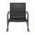Pacific Club Arm Chair Dark Gray Frame with Black Sling ISP232-DGR-BLA #5