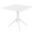 Pacific Dining Set with Sky 31" Square Table White S023106-WHI-WHI #3