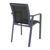 Pacific Sling Arm Chair Dark Gray Frame Black Sling ISP023-DGR-BLA #2