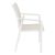Pacific Sling Arm Chair White Frame Taupe Sling ISP023-WHI-DVR #4