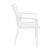 Pacific Sling Arm Chair White Frame White Sling ISP023-WHI-WHI #3