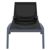 Pacific Stacking Sling Chaise Lounge Dark Gray - Black ISP089-DGR-BLA #3