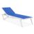 Pacific Stacking Sling Chaise Lounge White - Blue ISP089
