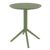 Paris Bistro Set with Sky 24" Round Folding Table Olive Green S282121-OLG #3