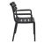 Paris Resin Outdoor Arm Chair Black ISP282-BLA #3