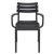 Paris Resin Outdoor Arm Chair Black ISP282-BLA #4