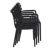 Paris Resin Outdoor Arm Chair Black ISP282-BLA #6