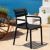 Paris Resin Outdoor Arm Chair Black ISP282-BLA #7