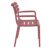 Paris Resin Outdoor Arm Chair Marsala ISP282-MSL #3