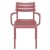 Paris Resin Outdoor Arm Chair Marsala ISP282-MSL #4