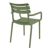 Paris Resin Outdoor Arm Chair Olive Green ISP282-OLG #2