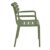 Paris Resin Outdoor Arm Chair Olive Green ISP282-OLG #3
