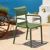 Paris Resin Outdoor Arm Chair Olive Green ISP282-OLG #6