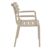 Paris Resin Outdoor Arm Chair Taupe ISP282-DVR #3