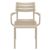 Paris Resin Outdoor Arm Chair Taupe ISP282-DVR #4