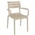 Paris Resin Outdoor Arm Chair Taupe ISP282