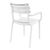 Paris Resin Outdoor Arm Chair White ISP282-WHI #2