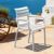 Paris Resin Outdoor Arm Chair White ISP282-WHI #6