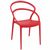 Pia Conversation Set with Sky 24" Side Table Red S086109-RED #2
