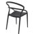 Pia Outdoor Dining Chair Black ISP086-BLA #3