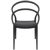 Pia Outdoor Dining Chair Black ISP086-BLA #4