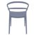 Pia Outdoor Dining Chair Dark Gray ISP086-DGR #2