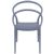 Pia Outdoor Dining Chair Dark Gray ISP086-DGR #4