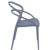 Pia Outdoor Dining Chair Dark Gray ISP086-DGR #5