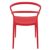 Pia Outdoor Dining Chair Red ISP086-RED #2