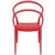 Pia Outdoor Dining Chair Red ISP086-RED #4