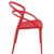 Pia Outdoor Dining Chair Red ISP086-RED #5