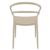 Pia Outdoor Dining Chair Taupe ISP086-DVR #2