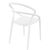 Pia Outdoor Dining Chair White ISP086-WHI #3