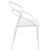 Pia Outdoor Dining Chair White ISP086-WHI #4