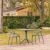 Pia Patio Dining Set with 2 Chairs Dark Gray ISP1067S