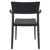 Plus Outdoor Dining Arm Chair Black ISP093-BLA #5