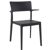 Plus Outdoor Dining Arm Chair Black ISP093