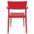 Plus Outdoor Dining Arm Chair Red ISP093-RED #3