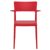 Plus Outdoor Dining Arm Chair Red ISP093-RED #4