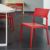 Plus Outdoor Dining Arm Chair Red ISP093-RED #7