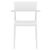 Plus Outdoor Dining Arm Chair White ISP093-WHI #3
