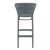 Portofino Outdoor Bar Stool Dark Gray ISP215-DGR #5