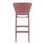 Portofino Outdoor Bar Stool Marsala ISP215-MSL #5