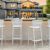 Portofino Outdoor Bar Stool White ISP215-WHI #7