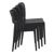 Portofino Patio Dining Side Chair Black ISP213-BLA #6