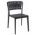 Portofino Patio Dining Side Chair Black ISP213