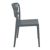 Portofino Patio Dining Side Chair Dark Gray ISP213-DGR #3