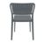 Portofino Patio Dining Side Chair Dark Gray ISP213-DGR #5